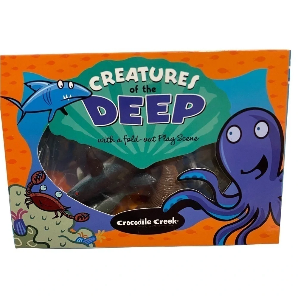 Crocodile Creek Box of Jungle Beasts Sea Creatures Dinosaur Figures